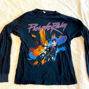 Vintage Prince Purple Rain Long Sleeve Shirt